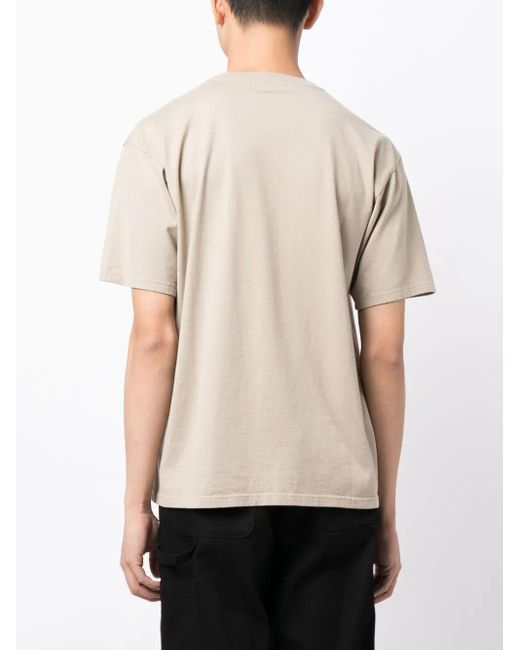Undercover Gray Graphic-Print Cotton T-Shirt for men