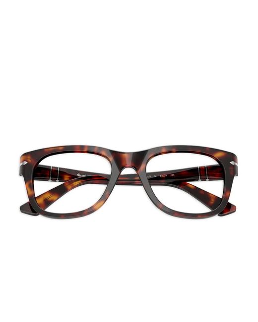 Persol Brown Round-Frame Glasses