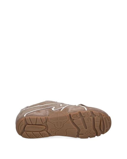 Naked Wolfe Brown Adored Sneakers