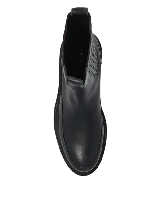 Paul Smith Black Elastic-Panel Boots