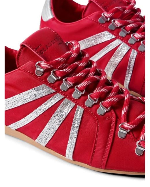 Claudie Pierlot Red Poppy Swing Trainers