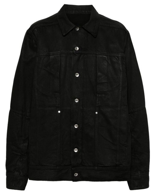 Rick Owens Worker Hemdjacke aus Baumwolle in Black für Herren