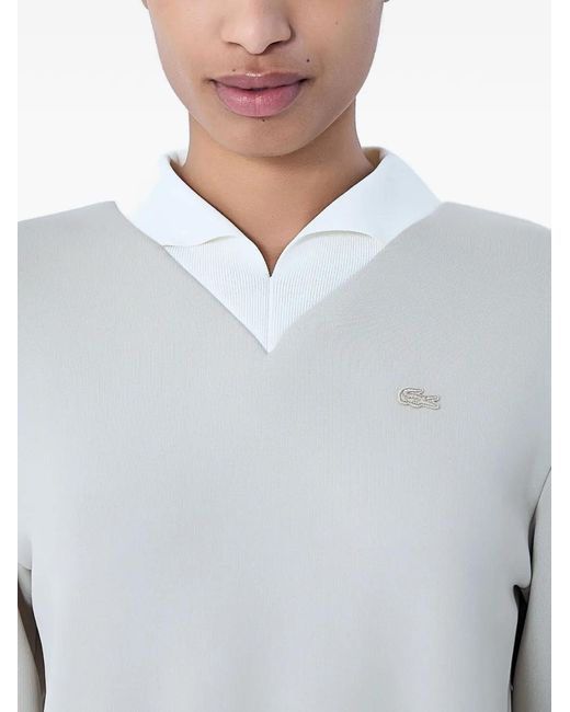 Pull À Col V Lacoste en coloris Blue