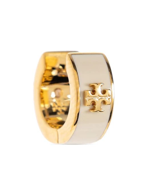 Tory Burch Metallic Earrings With Logo