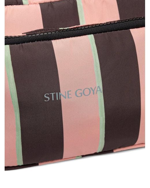 Stine Goya Pink Striped Cross Body Bag