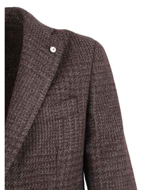 Blazer A Cuadros L.b.m. 1911 de hombre de color Brown