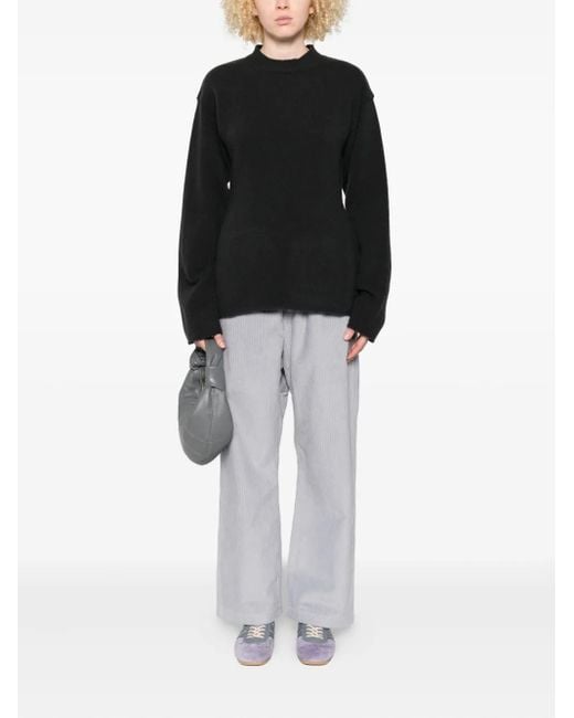 Sofie D'Hoore Black Round-Neck Wool Sweater
