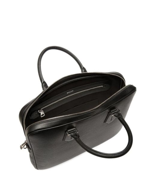 Bally Aktetas Van Korrelig Leer in het Black voor heren