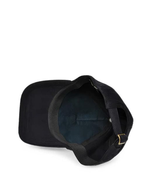Sealup Black Anchor-Patch Baseball Cap for men
