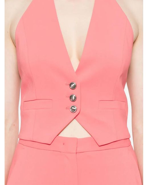 Pinko Pink Moretta Technical Cady Waistcoat