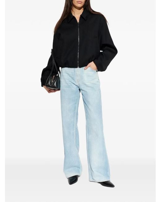 MICHAEL Michael Kors Black Zip-Up Bomber Jacket