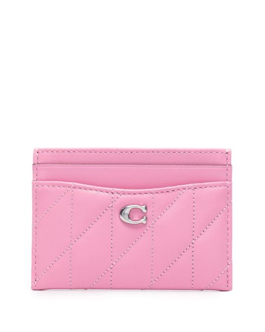 COACH Pink Essential Quilted Card Holder