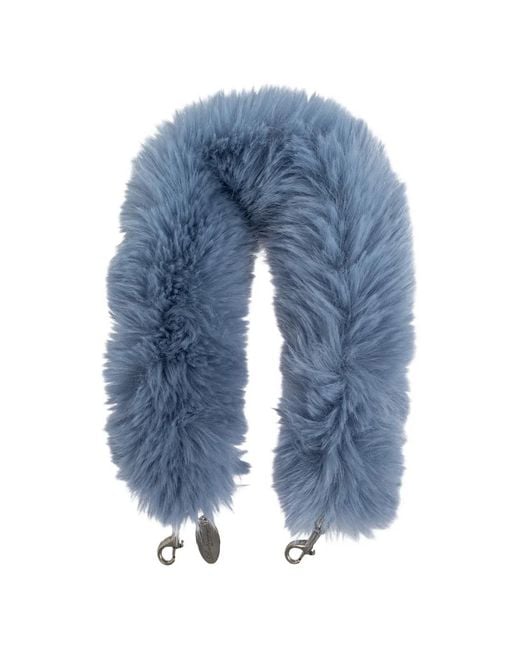 Balenciaga Blue Bride Amovible En Fourrure Artificielle