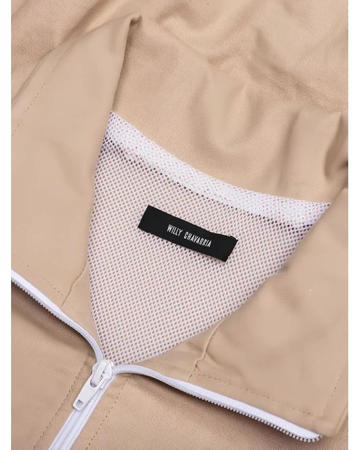 Willy Chavarria Natural Ruff Rider Track Jacket for men