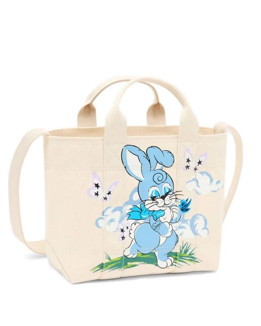 KENZO Blue Cartoon-Print Tote Bag