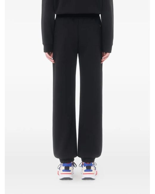 Valentino Garavani Black Cotton Jogging Pants With Vgold for men