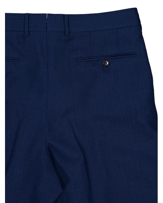 Tom Ford Blue Pleated Trousers for men