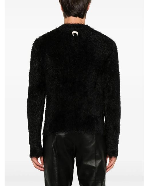 MARINE SERRE Black Wild Sweater for men