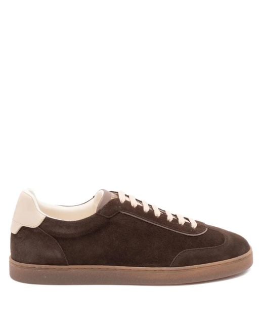 Zapatillas de cuero de ante Brunello Cucinelli de hombre de color Brown