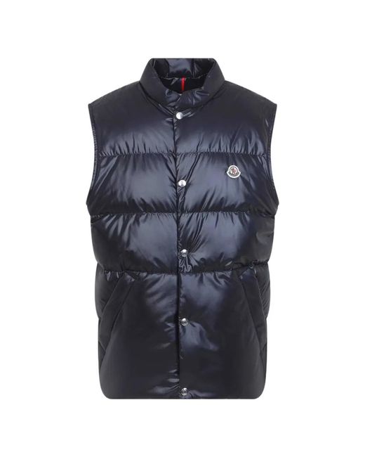Moncler Blue Restigo Padded Down Gilet for men