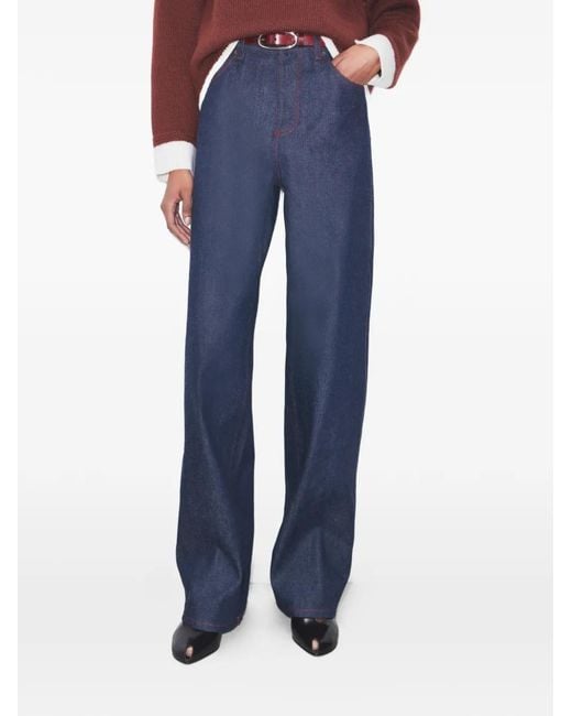 Jean À Poches Multiples Tory Burch en coloris Blue