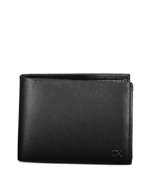 Calvin Klein Black Portefeuille Bifold À Détail De Logo for men
