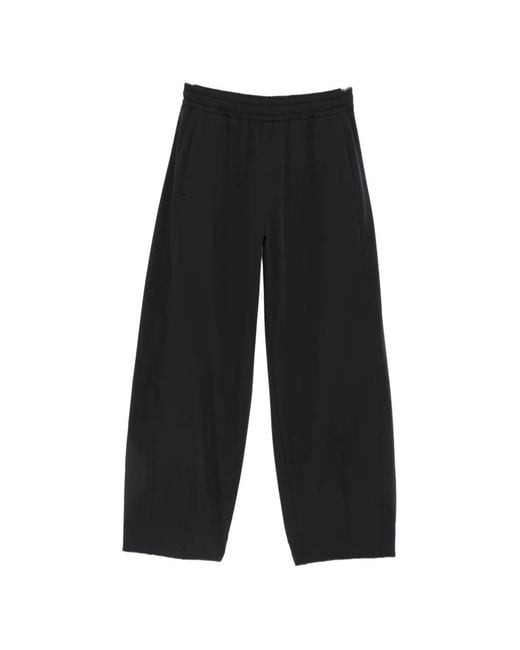 Herno White Elasticated-Waistband Trousers