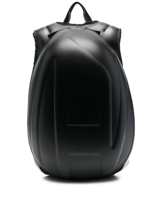 DIESEL Black 1dr-pod Leather-blend Backpack for men