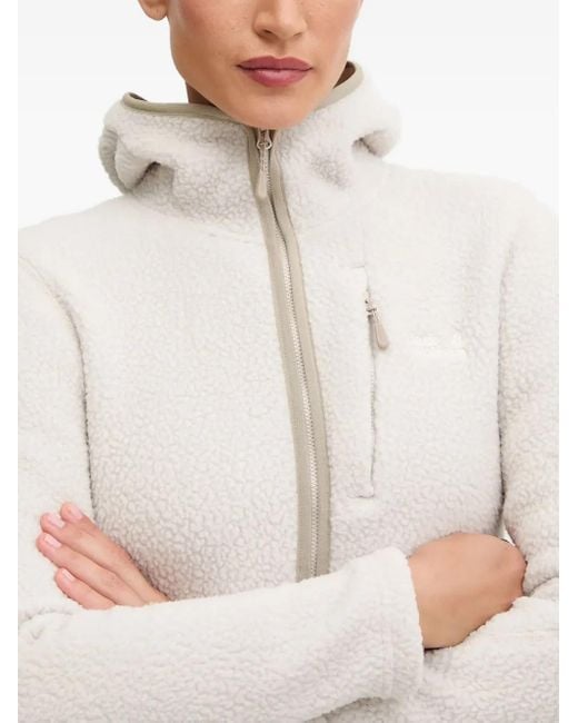 Jack Wolfskin White Zip-Up Hoodie