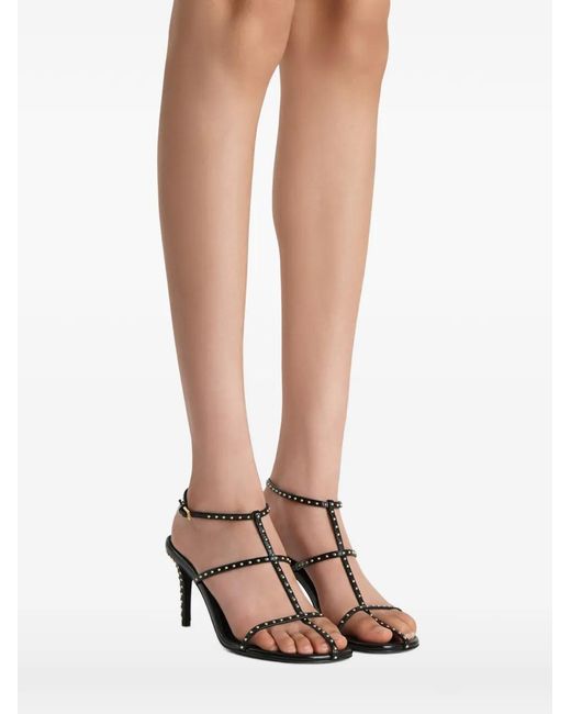 Khaite White Cage Sandals