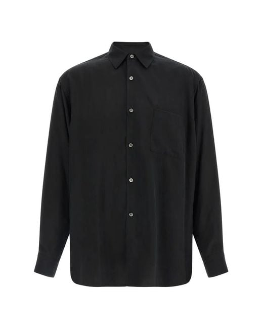 stein Black Patch-Pocket Oversized Shirt for men
