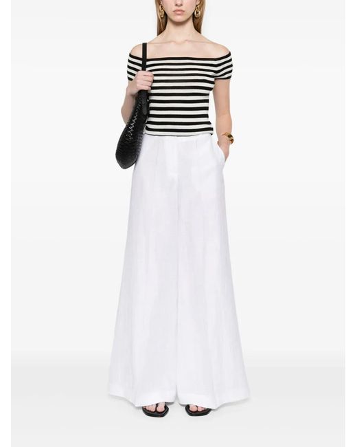 Bompard Black Striped Bardot Top