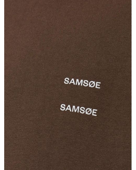 Samsøe & Samsøe Brown Joel Crewneck Sweatshirt for men