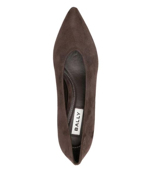 Bally Brown Spitze Pumps 55mm