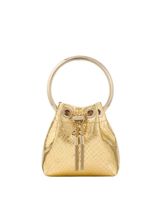 Bolso Bon Bon mini Jimmy Choo de color Metallic