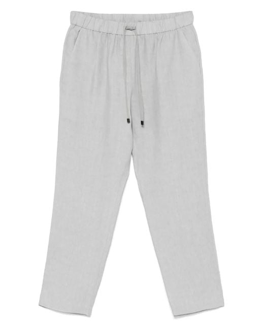 Le Tricot Perugia Gray Cotton Trousers