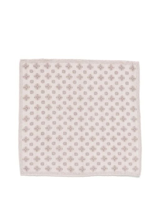 Eleventy Pink Patterned Handkerchiefs for men