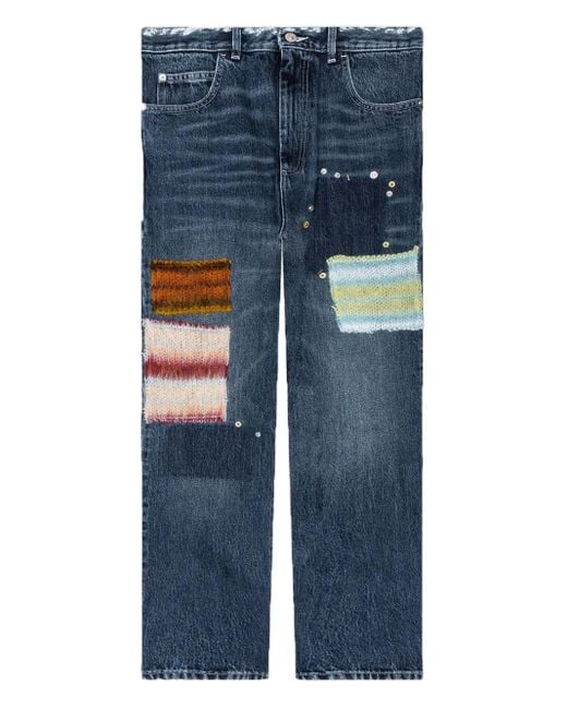 Marni Jeans Mit Logo-Patch in Blue für Herren