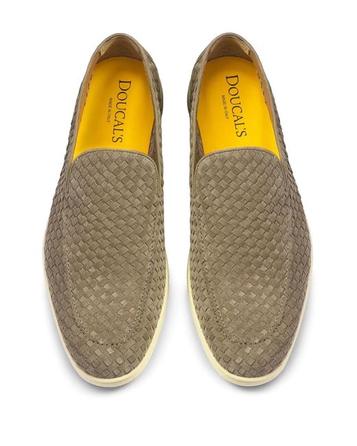Doucal's Natural Suede Loafers for men