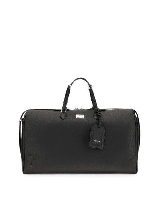 Dolce & Gabbana Black Vittoria Travel Bag for men