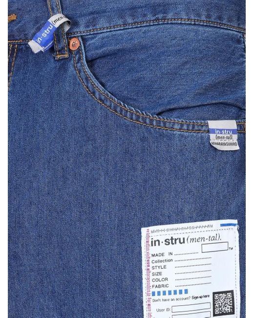 Maison Mihara Yasuhiro Jeans Met Patchdetail in het Blue voor heren