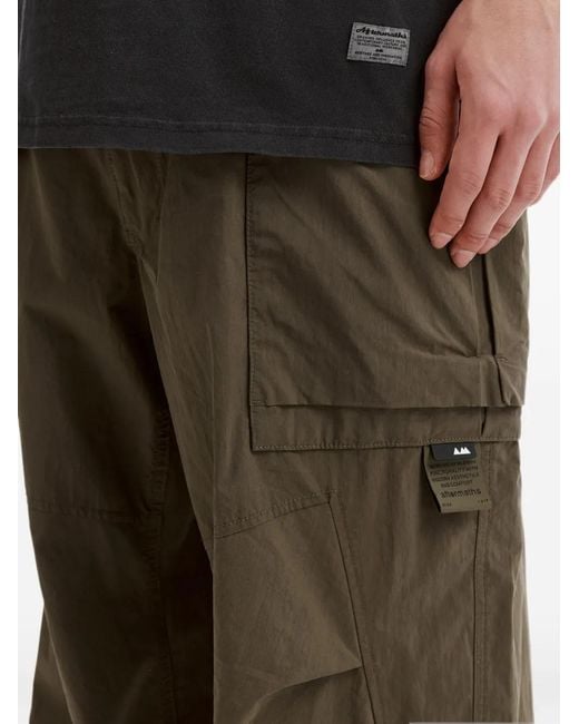 AFTERMATHS Green Drawstring-Waist Cargo Pants for men