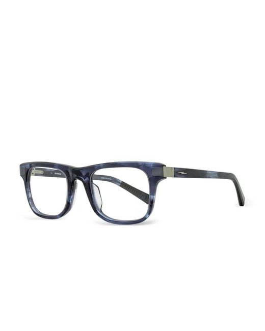 Shinola Blue 1502 Square-Frame Glasses for men