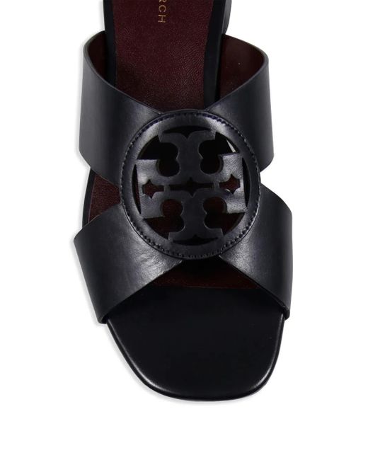 Tory Burch Black Miller Cross-Strap Sandals