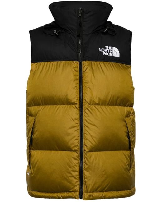 The North Face Black Retro Nuptse Gilets for men