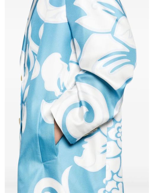 Etro Wikkeljas Met Print in het Blue