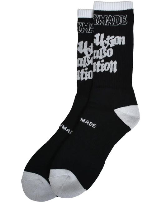 READYMADE Black Destruction Socks for men