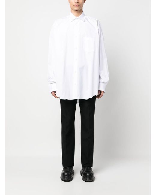 Vetements White Logo Back Shirt for men