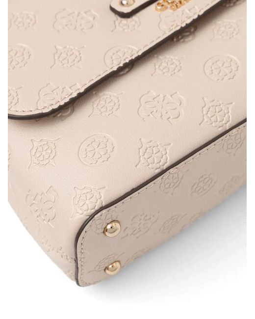 Guess Natural Dita Embossed Crossbody Bag
