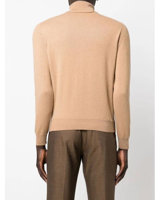 Malo Natural Roll Neck Cashmere Sweater for men